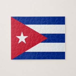 Puzzel met vlag van Cuba