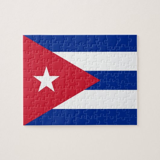 Puzzel met vlag van Cuba Legpuzzel (Horizontaal)