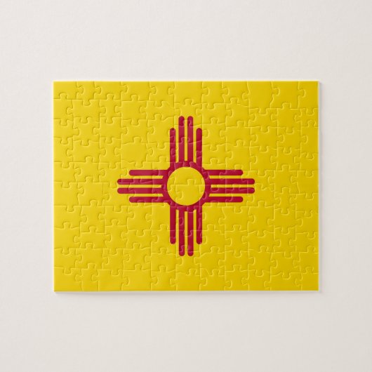 Puzzel met vlag van de staat New Mexico (Horizontaal)