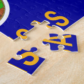 Puzzel met vlag van Kansas State (Zijkant)
