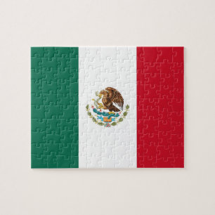 Puzzel met vlag van Mexico Legpuzzel
