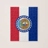 Puzzel met vlag van Missouri State Legpuzzel (Verticaal)