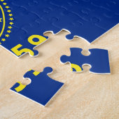 Puzzel met vlag van Oregon State (Zijkant)