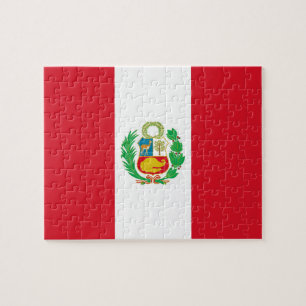 Puzzel met vlag van Peru