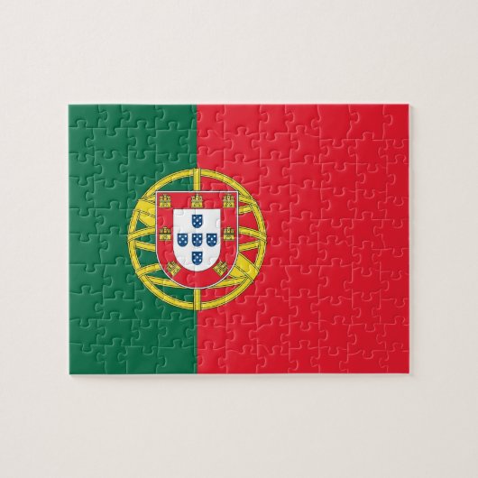 Puzzel met vlag van Portugal (Horizontaal)