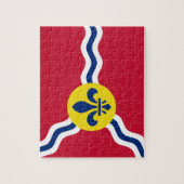 Puzzel met Vlag van St. Louis, Missouri (Verticaal)