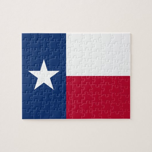 Puzzel met vlag van Texas State (Horizontaal)