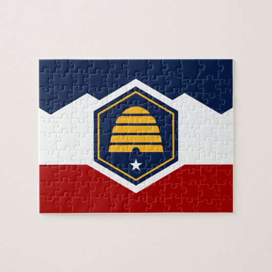 Puzzel met Vlag van Utah, VS (Horizontaal)