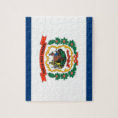 Puzzel met vlag van West Virginia Legpuzzel (Verticaal)