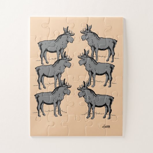 Puzzel: Moose out en over Legpuzzel (Verticaal)