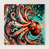 puzzel mozaïek octopus (Horizontaal)