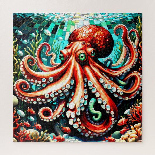 puzzel mozaïek octopus (Verticaal)