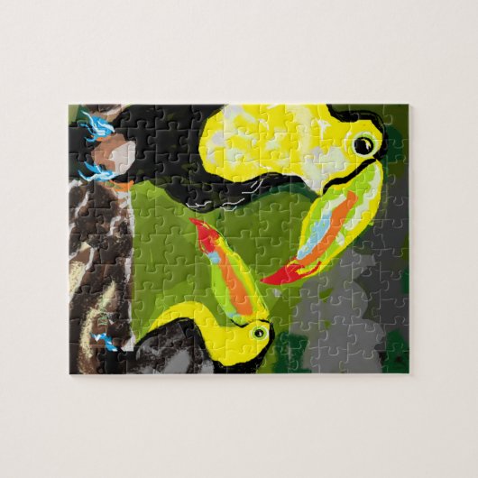 Puzzel: Paradijsvogels Legpuzzel (Horizontaal)