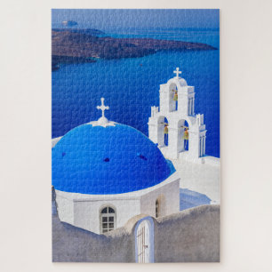 Puzzel Santorini kerk