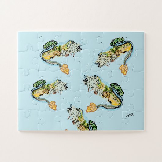 Puzzel : School of Fish Baars (Horizontaal)