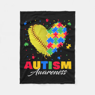 Puzzel Softbyll Hart Autisme Bewustzijn Autistisch Fleece Deken