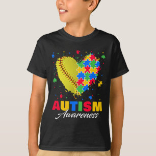 Puzzel Softbyll Hart Autisme Bewustzijn Autistisch T-shirt