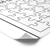 Puzzel Stuk Besparingen Challenge Tracker Poster (Hoek)