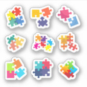 Puzzel stuk Stickers (Voorkant)