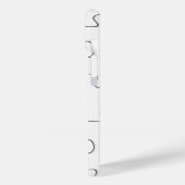 Puzzel stukken grillig plezier zwart en wit Case-Mate iPhone case (Achterkant / Links)