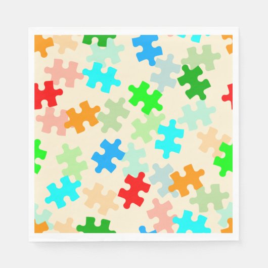 Puzzel Stukken Papieren servetten (Voorkant)
