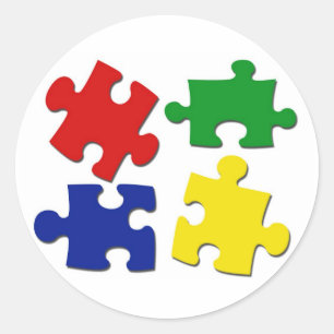Puzzel stukken Sticker