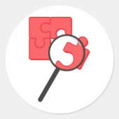 Puzzel stukken Stickers (Voorkant)