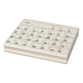 Puzzel Tracker voor Bujo Wood Art Stamp Rubberstempel