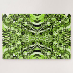 puzzel van de groene chaos legpuzzel