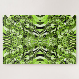 puzzel van de groene chaos legpuzzel