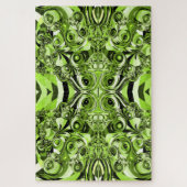 puzzel van de groene chaos legpuzzel (Verticaal)