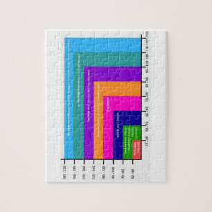 puzzel van het bloeddrukdiagram  legpuzzel