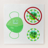 puzzel van het coronavirus (Horizontaal)