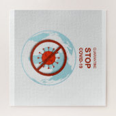 puzzel van het coronavirus legpuzzel (Horizontaal)