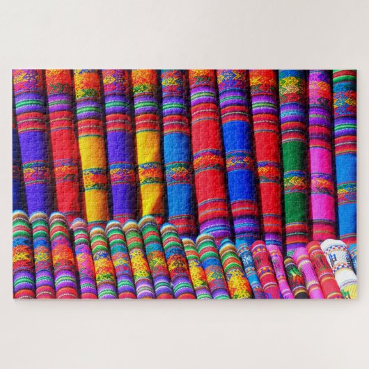 puzzel van het mexicaanse patroonweefsel (Horizontaal)