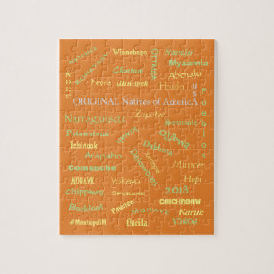 Puzzel van Native American Names, door metropool Legpuzzel