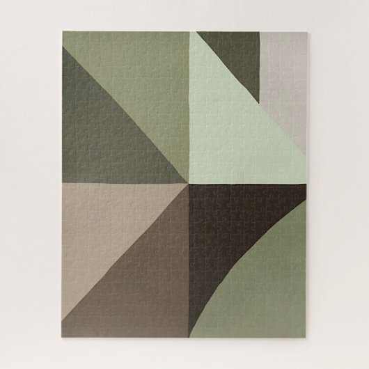 puzzel van organische geometrie legpuzzel (Verticaal)