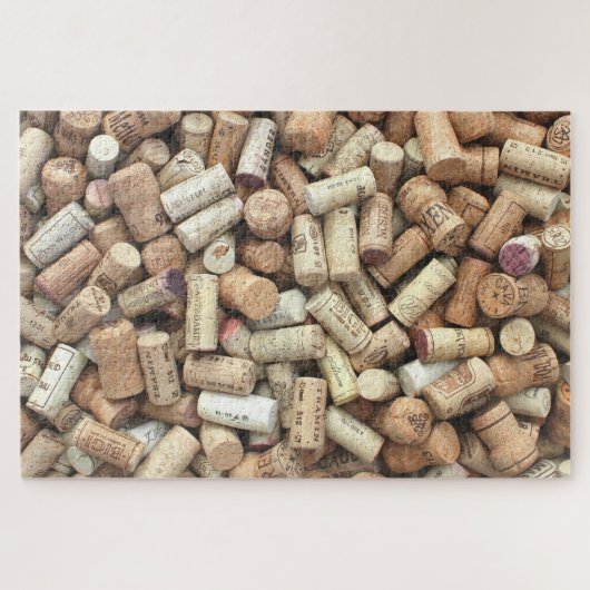 puzzel van wijnkurken legpuzzel (Horizontaal)