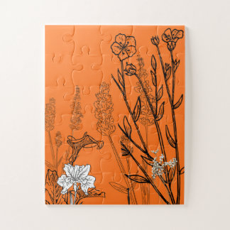 Puzzel van wilde bloemen