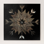 Puzzel verouderd hout open centrum legpuzzel (Horizontaal)