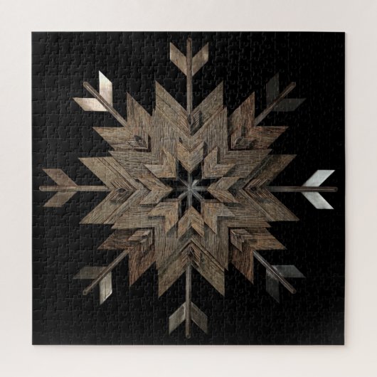 Puzzel verouderd hout open centrum legpuzzel (Verticaal)