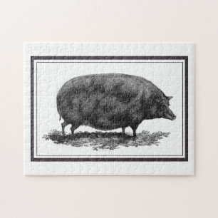 puzzel voor het etsen van varkens