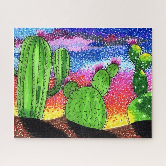 Puzzel - Woestijnzonsondergang Legpuzzel (Horizontaal)