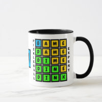 Puzzel WOORD SPEL DINK Pickleball MONOGRAM