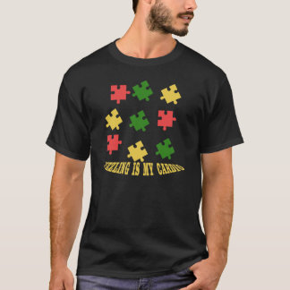 Puzzelen is mijn cardio puzzelontwerp t-shirt