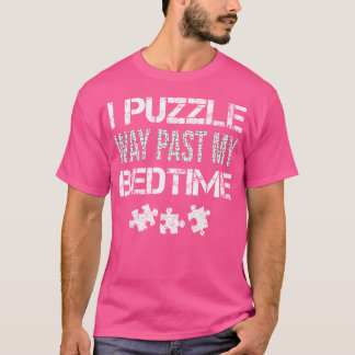 Puzzelkunst voor mannen Vrouwen Puzzelstuk Legpuzz T-shirt