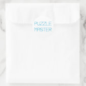 PUZZELMEESTER RONDE STICKER (Tas)