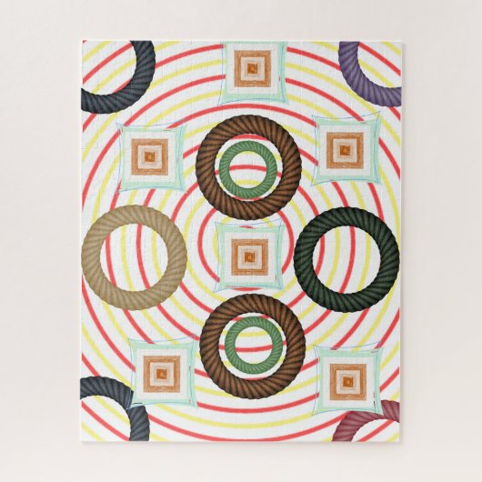 Puzzels Abstracte kleuren Circulair (Verticaal)