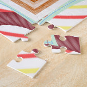 Puzzels Abstracte kleuren Circulair (Zijkant)