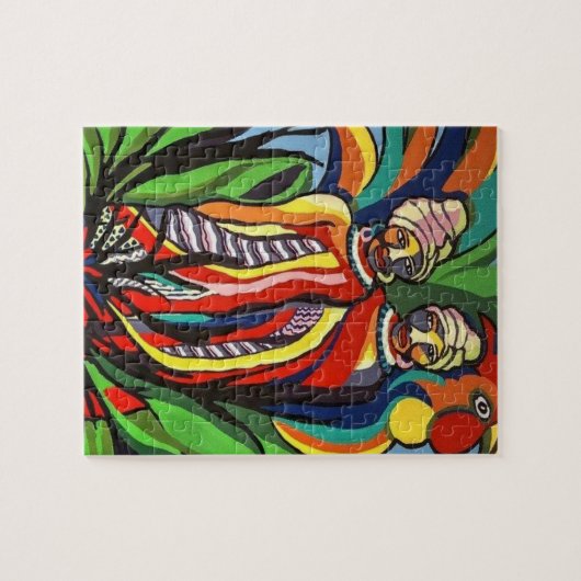 Puzzels African Women Parrots (Horizontaal)